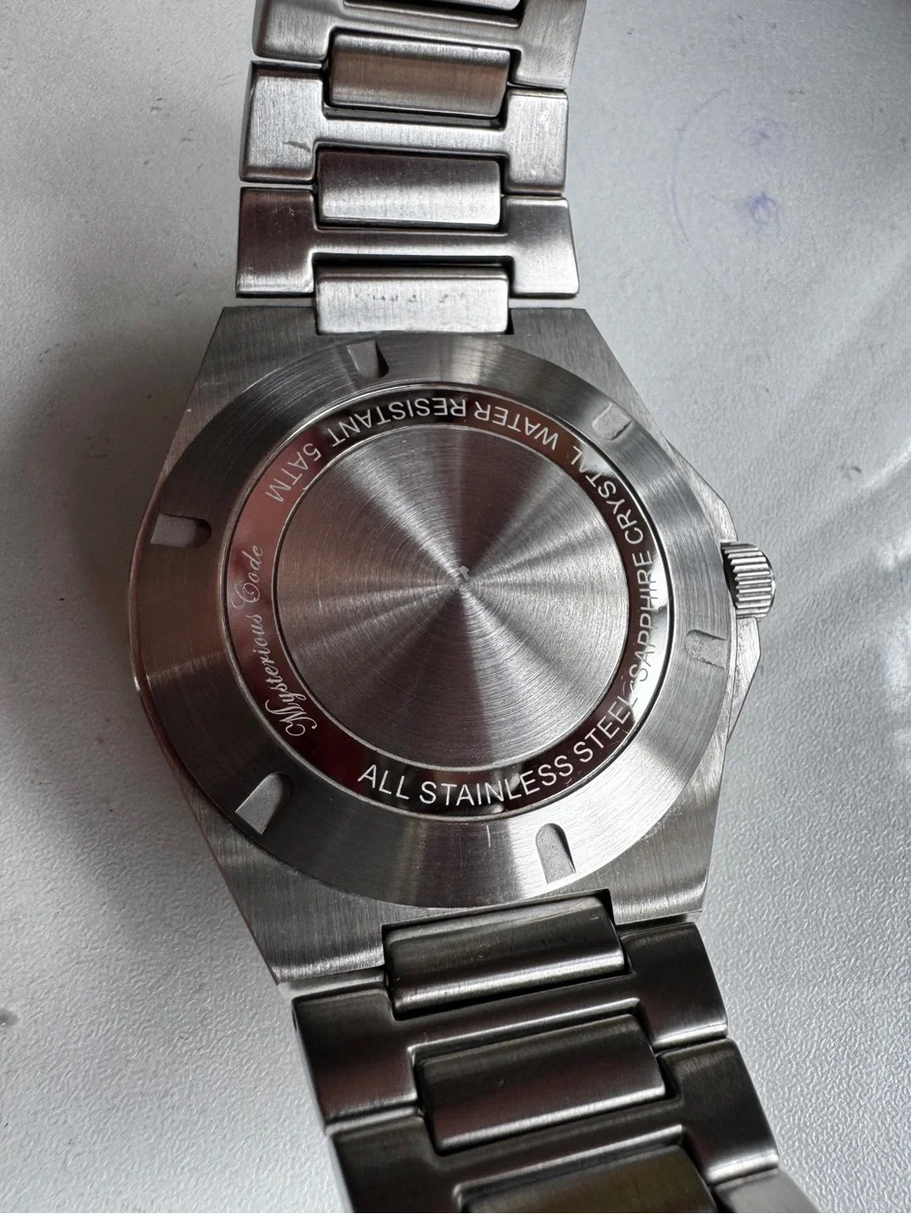 Mysterious Code mens wristwatch TMI VH31 quartz